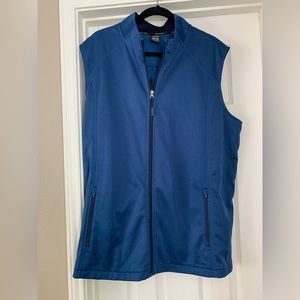 Men’s blue Jockey zippered vest NWOT